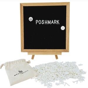 10"×10" Felt Letter Message Board with Stand and Letters